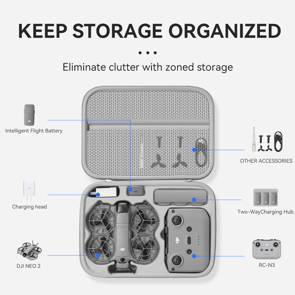 XFJI Travel Organizer Bag for  - Drone Carrying Case recensie en prijs