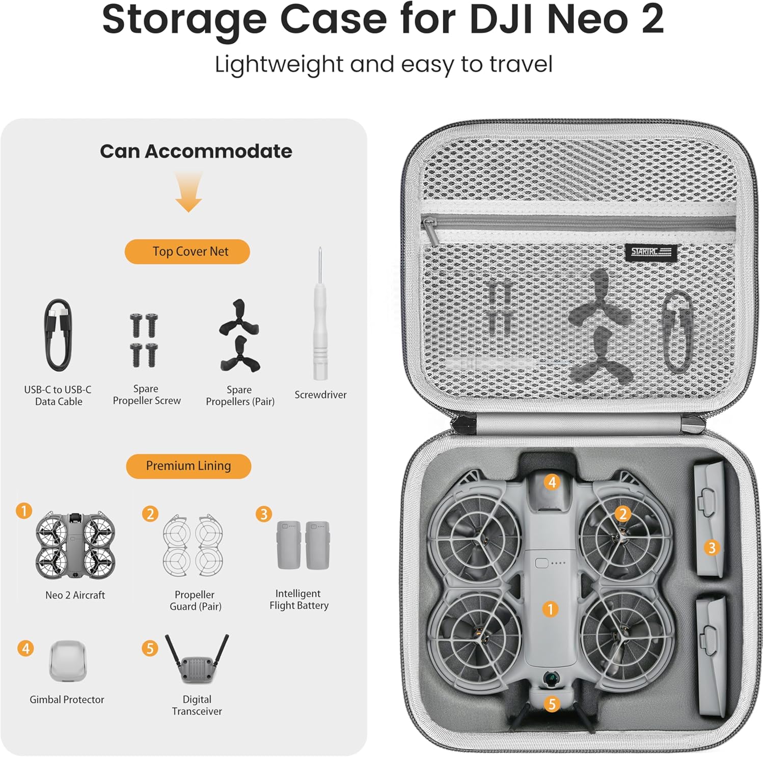 STARTRC Neo 2 Portable PU Shou - Drone Carrying Case recensie en prijs