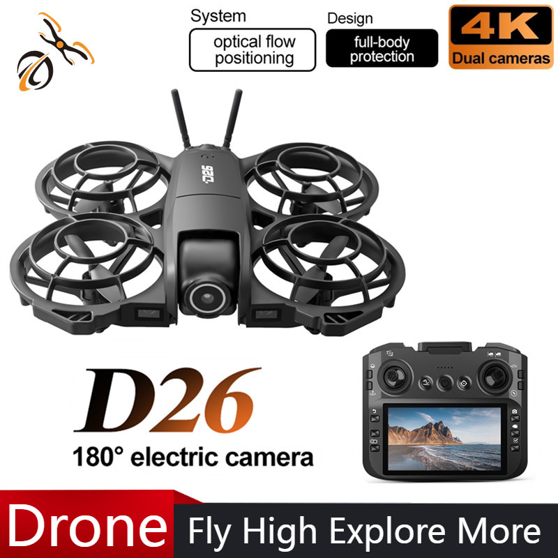 D26 Drone 4K Aerial HD 180° Ca - Drone Controller Screen recensie en prijs