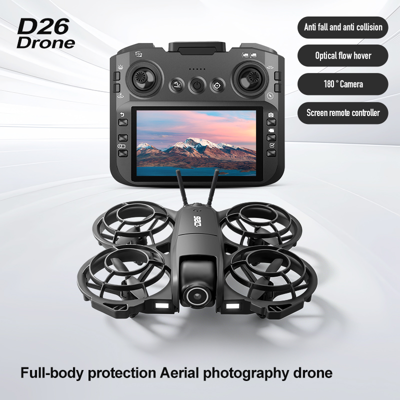 D26 Drone 4K Aerial HD 180° Ca - Drone Controller Screen recensie en prijs