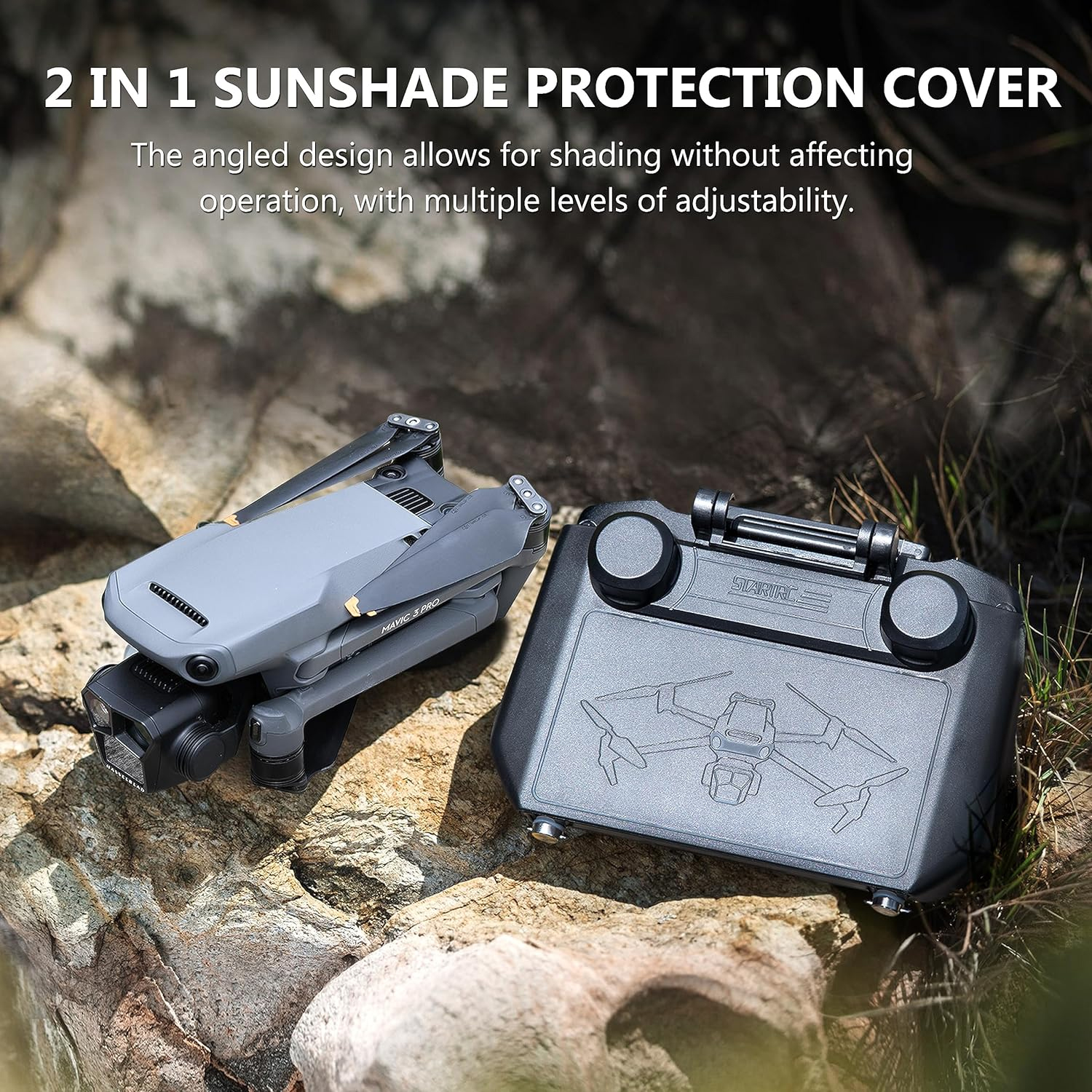 2-in-1 Sun Hood & Joystick Cov - Drone Control Stick recensie en prijs