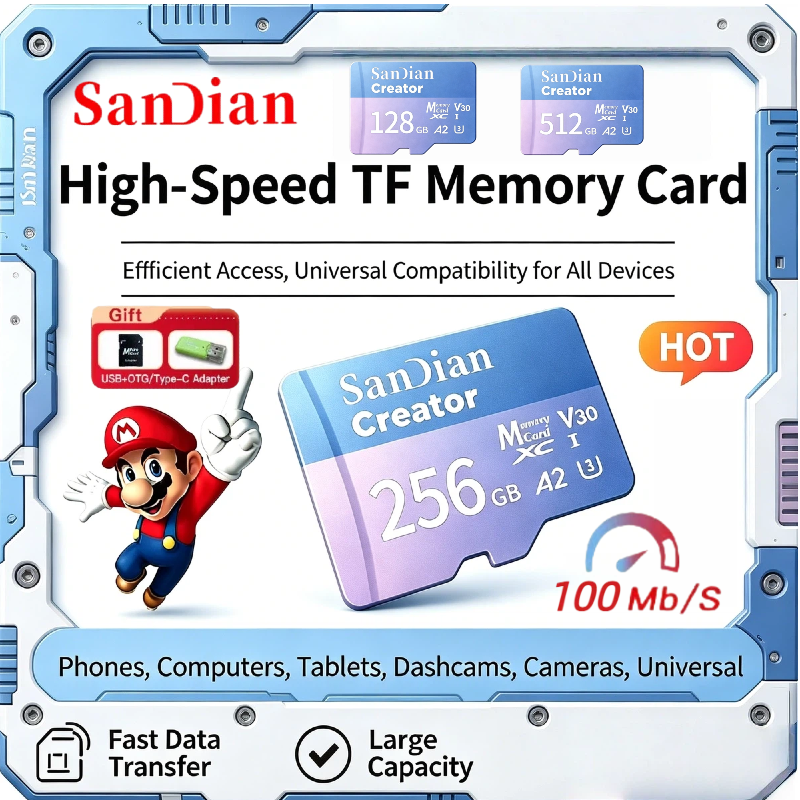 Mini SD Memory Card 128GB 256G - Drone Strobe Light recensie en prijs