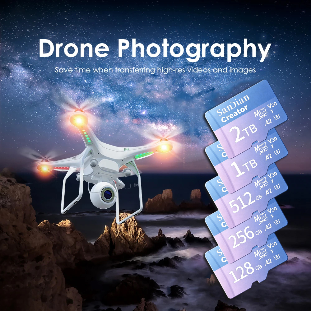 Mini SD Memory Card 128GB 256G - Drone Strobe Light recensie en prijs